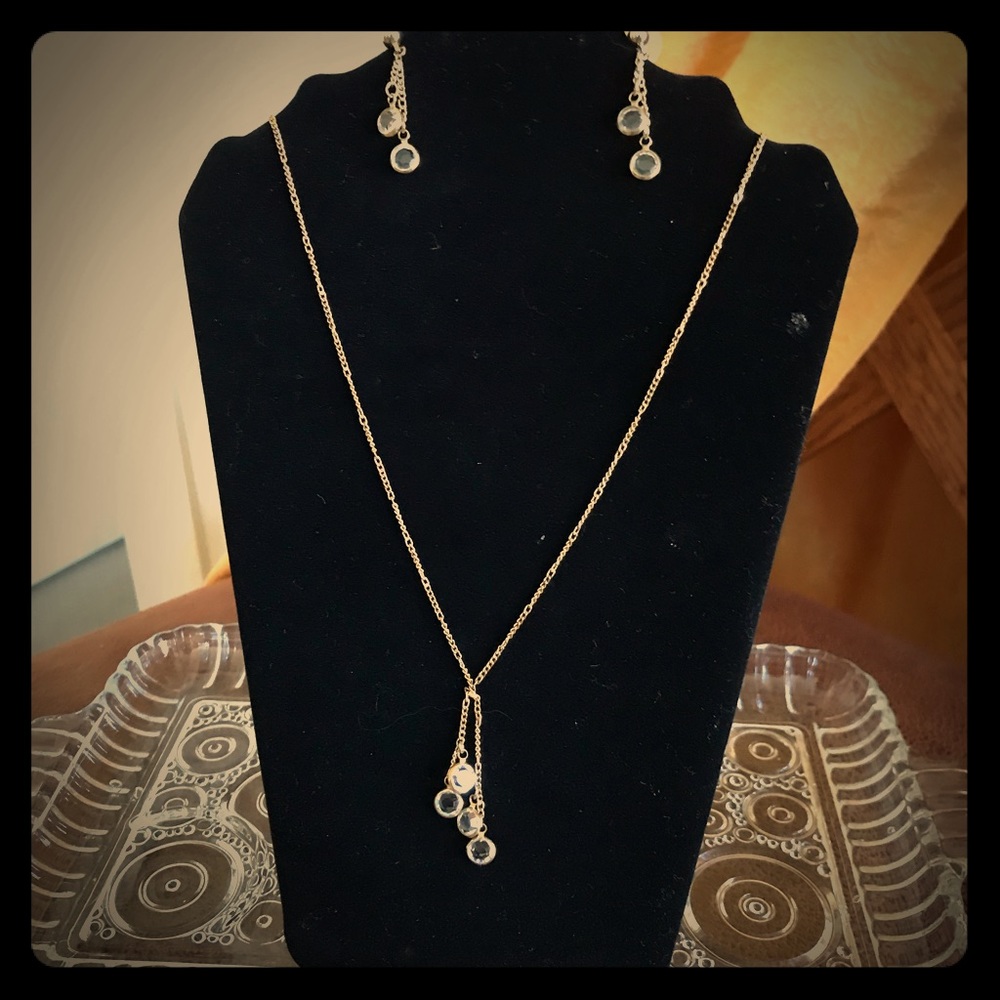 Necklace with matching earrings